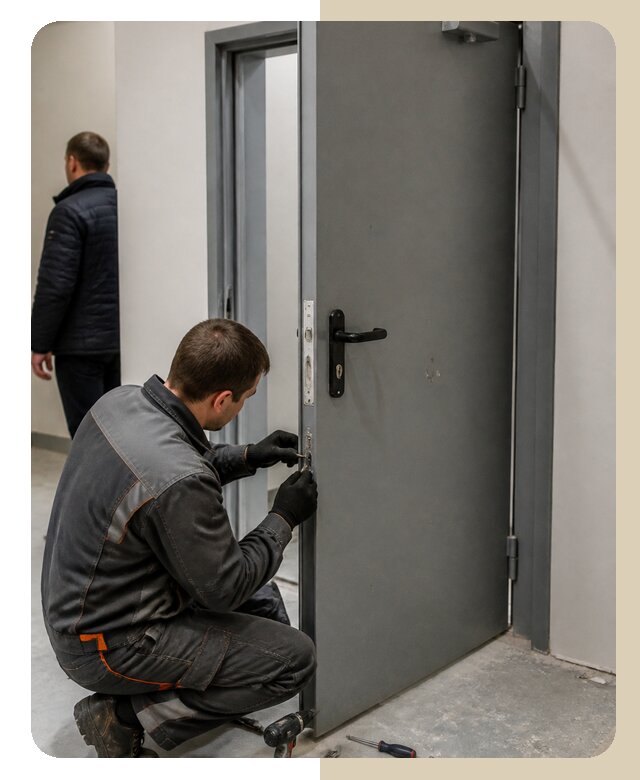 Ремонт противопожарной двери в Воркуте по цене 6683 р. | ДвериЛегко-Врк